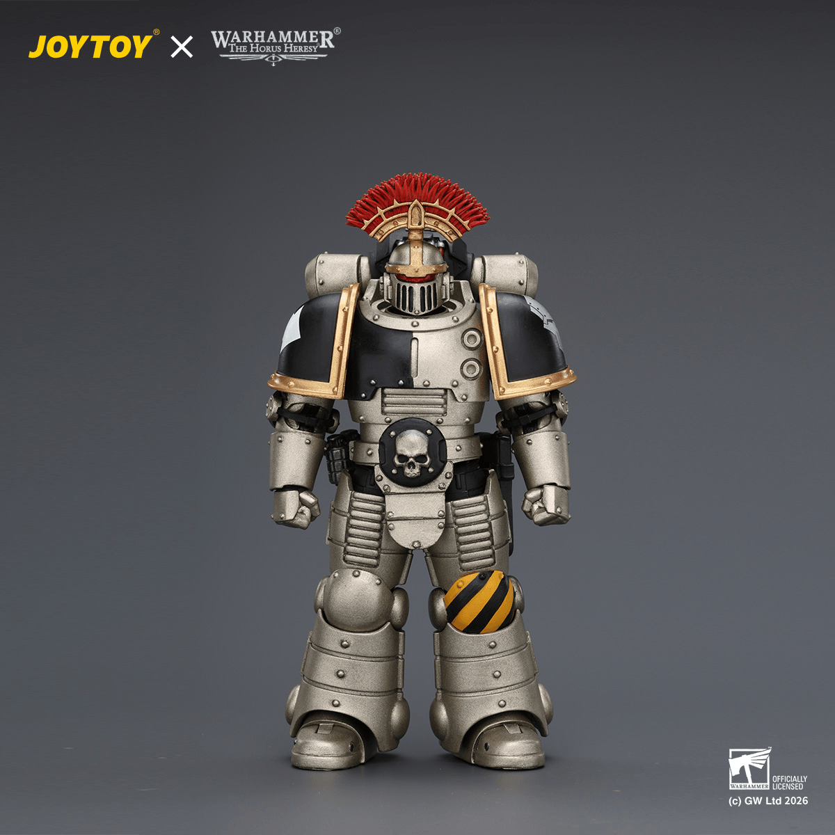 Joytoy: Warhammer 40K: Iron Warriors Mkll Tactical Sergeant with Power Sword, Bolt Pistol and Plasma Pistol 