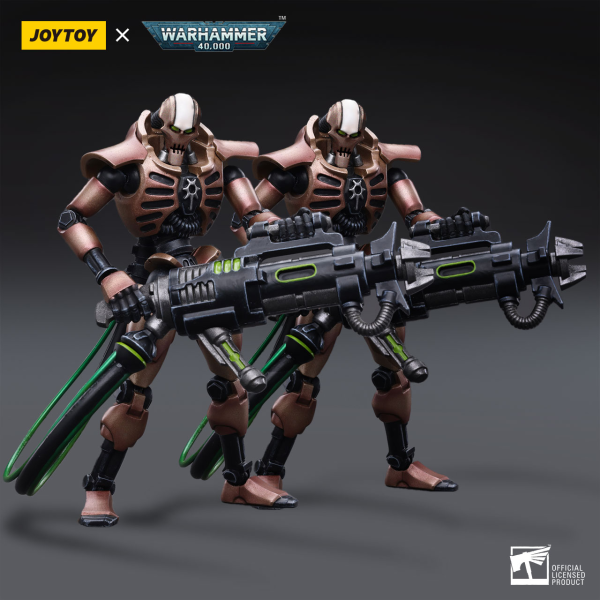 Joytoy: Warhammer 40K: Necrons Szarekhan Dynasty lmmortal with Tesla Carbine [2PCS] 