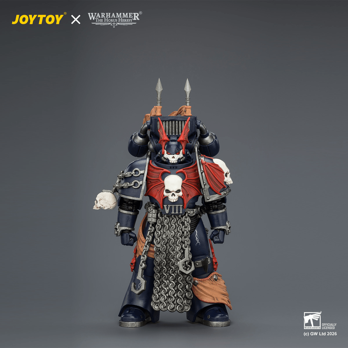 Joytoy: Warhammer 40K: Night Lords Legion Praetor with Jump pack 