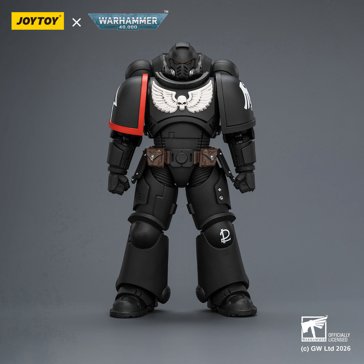 Joytoy: Warhammer 40K: Raven Guard Intercessor with Bolt Rifle, Bolt Pistol and Chainsword 