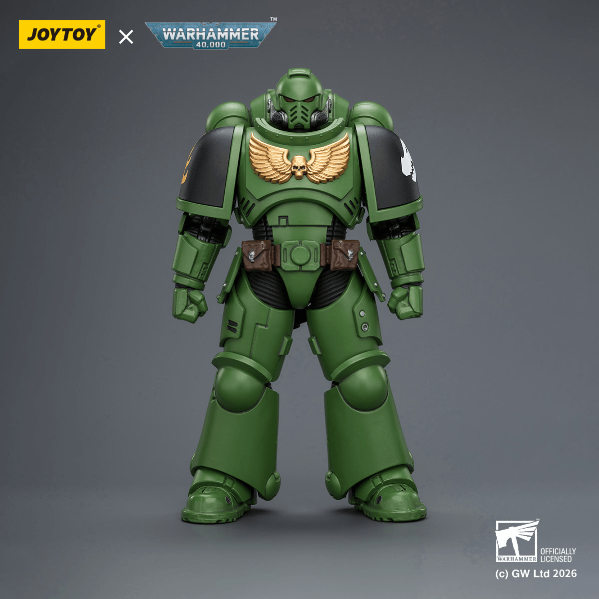 Joytoy: Warhammer 40K: Salamanders Intercessor with Bolt Rifle, Bolt Pistol and Chainsword 