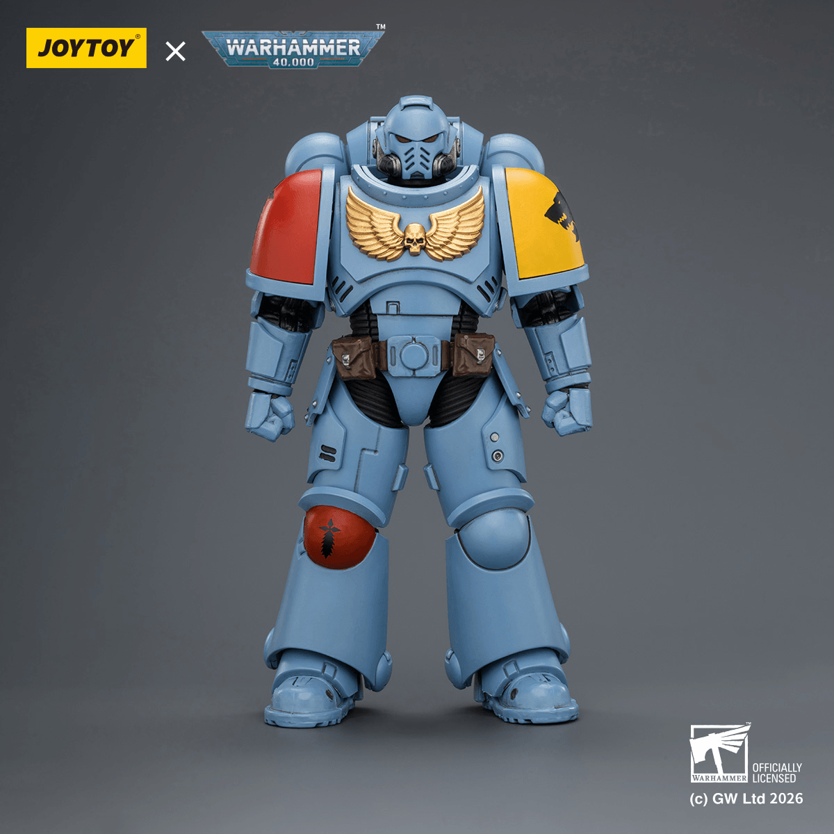 Joytoy: Warhammer 40K: Space Wolves Intercessor with Bolt Rifle, Bolt Pistol and Chainsword 