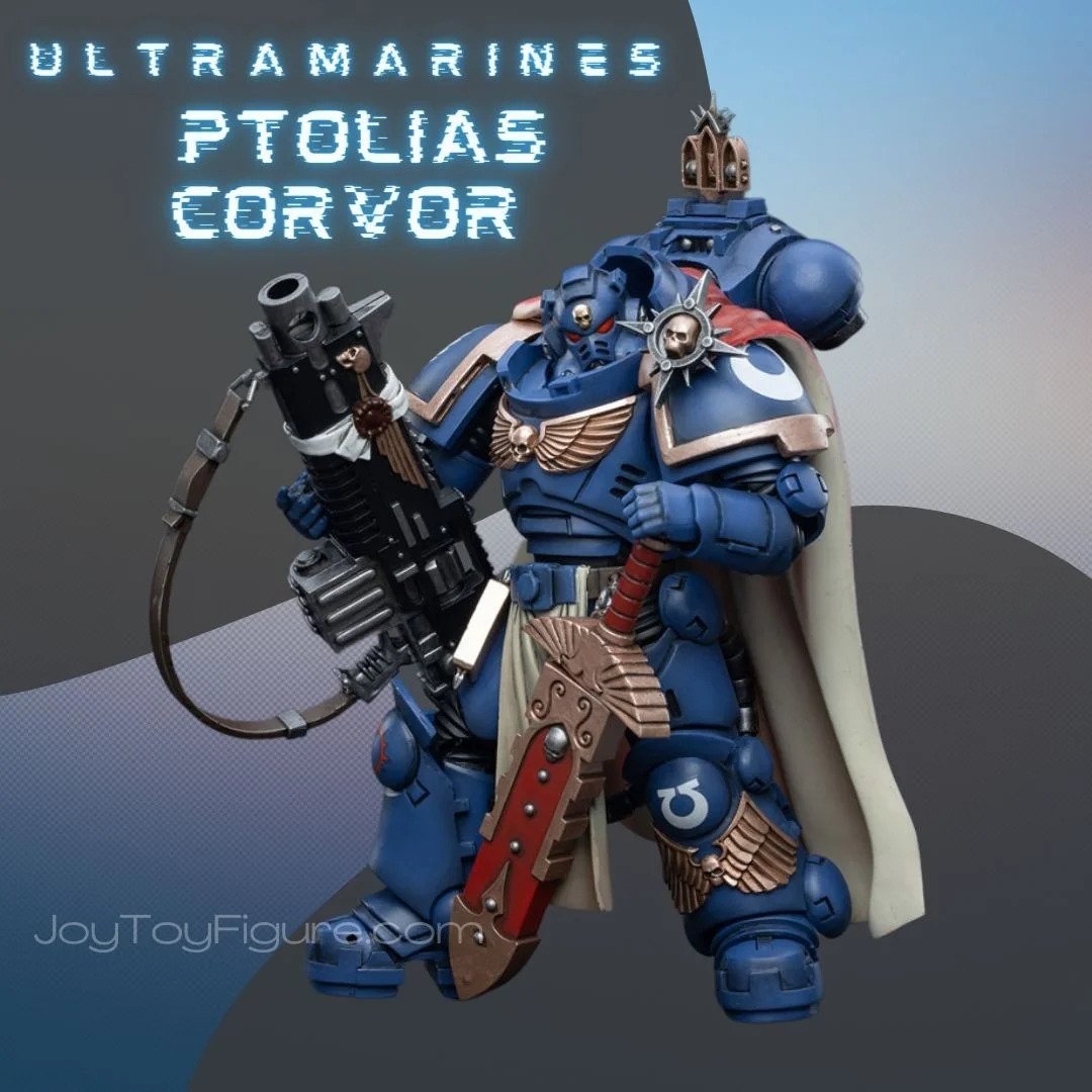 Joytoy: Warhammer 40K: Ultramarines: Primaris Captain Ptolias Corvor  