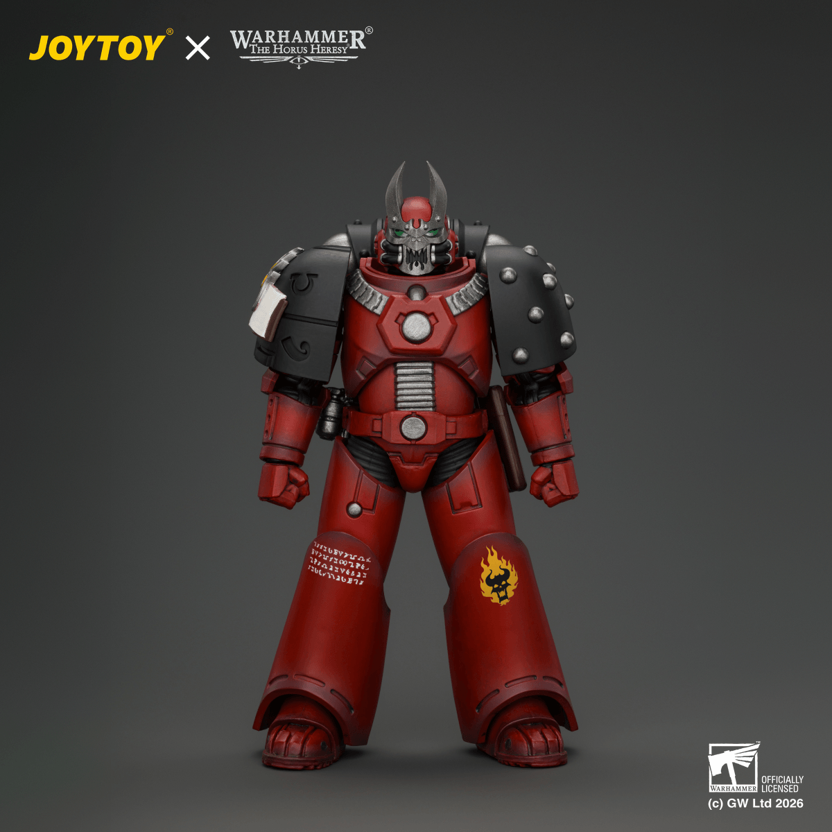 Joytoy: Warhammer 40K: Word Bearers MkVI Tactical Sergeant with Power Sword and Plasma Pistol 