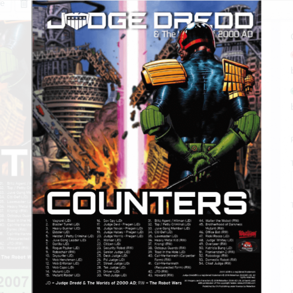 Judge Dredd & The Worlds of 2000 AD: Counters Set 