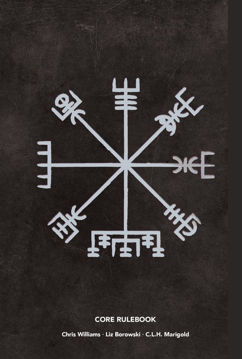 KINLESS SOLO VIKING RPG V1.2 HC (MÖRK BORG) LIMITED EDITION SILVER FOIL VEGVISIR COVER 