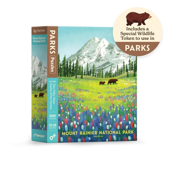 Keymaster Puzzles (1000): Parks Puzzles: Mount Rainier 