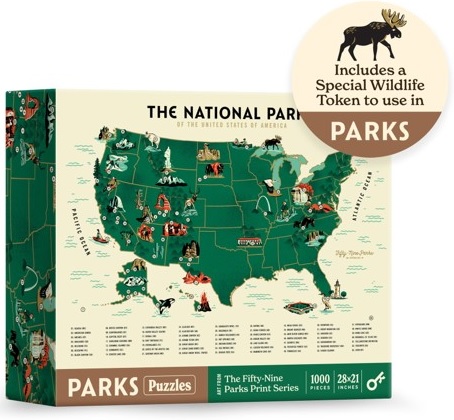 Keymaster Puzzles (1000): Parks Puzzles: The National Parks Map 