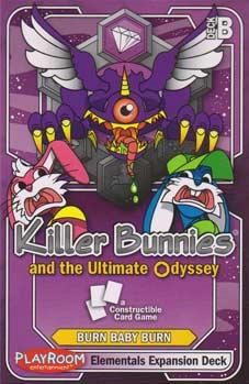 Killer Bunnies And The Ultimate Odyssey: Burn Baby Burn: Expansion: Elementals Deck B (SALE) 