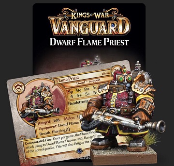 Kings Of War Vanguard: Dwarf Flame Priest (Blister) 