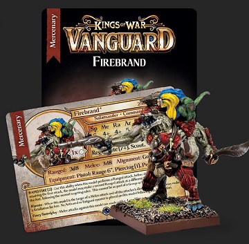 Kings Of War Vanguard: Mercenary Firebrand (Blister) 