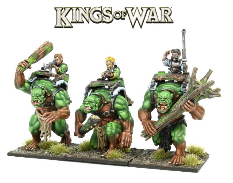 Kings of War: Halfling: Forest Troll Gunners Regiment 