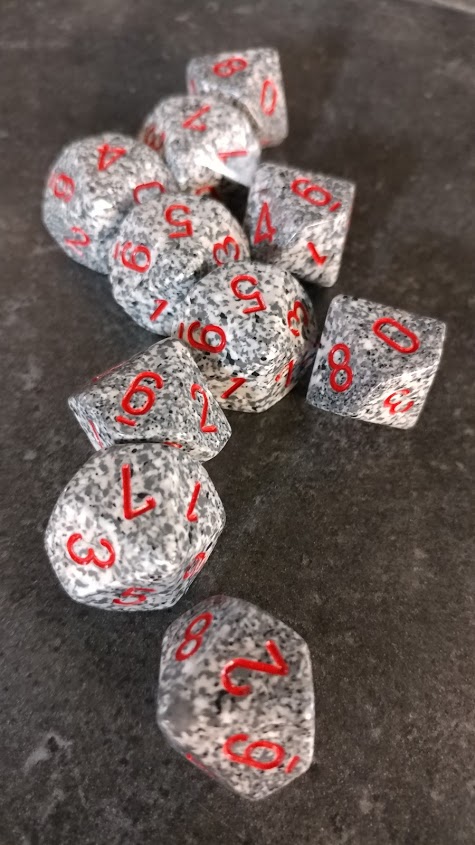 Koplow D10 10 Dice Set: Speckled & Elemental Granite 