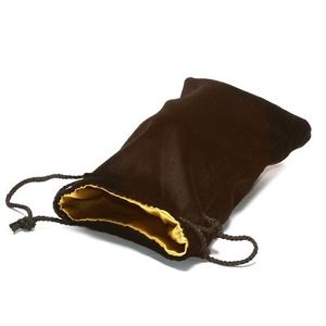 Koplow: Velvet 5 X 8 Black/Gold Dice Bag 