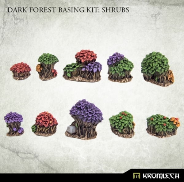 Kromlech Conversion Bitz: Dark Forest Basing Kit - Shrubs 