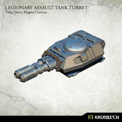 Kromlech Conversion Bitz: Legionary Assault Tank Turret - Twin Heavy Magma Cannon 