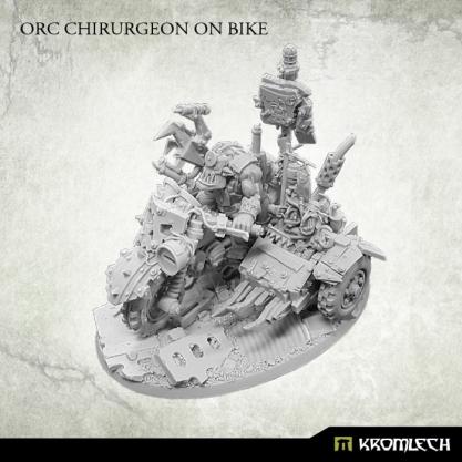 Kromlech Miniatures: Orc Chirurgeon on Bike 