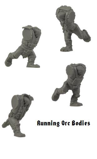 Kromlech Conversion Bitz: Running Orc Bodies (5) 