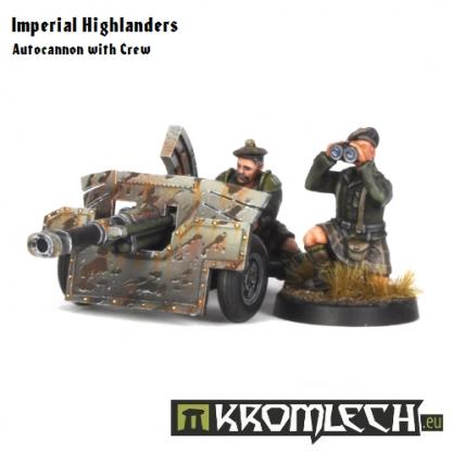 Kromlech Miniatures: Imperial Highlanders Autocannon with Crew 