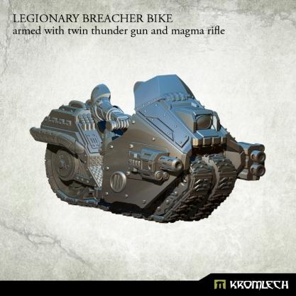 Kromlech Miniatures: Legionary Breacher Bike (armed with twin thunder gun and magma rifle) 