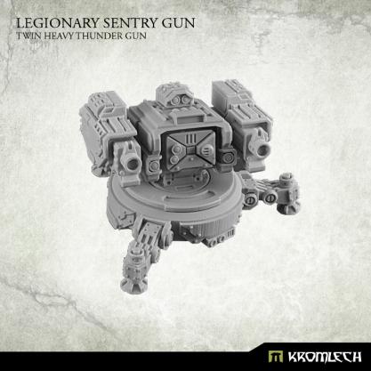Kromlech Miniatures: Legionary Sentry Gun- Twin Heavy Thunder Gun 