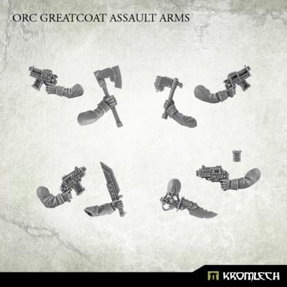 Kromlech Miniatures: Orc Greatcoat Assault Arms 