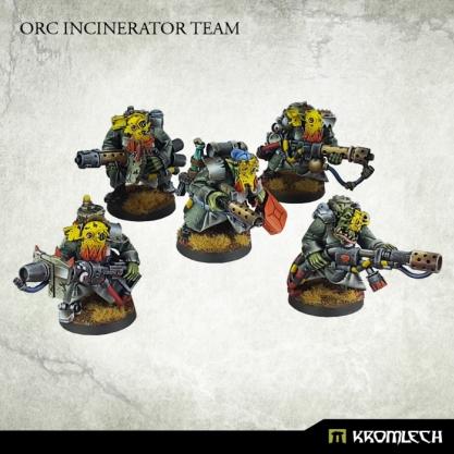 Kromlech Miniatures: Orc Incinerator Team 