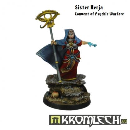 Kromlech Miniatures: Sister Herja- Convent of Psychic Warfare 