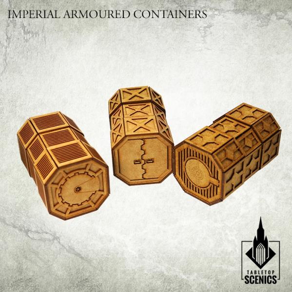 Kromlech Tabletop Scenics: Imperial Armoured Containers 