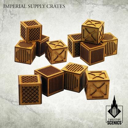 Kromlech Tabletop Scenics: Imperial Supply Crates 