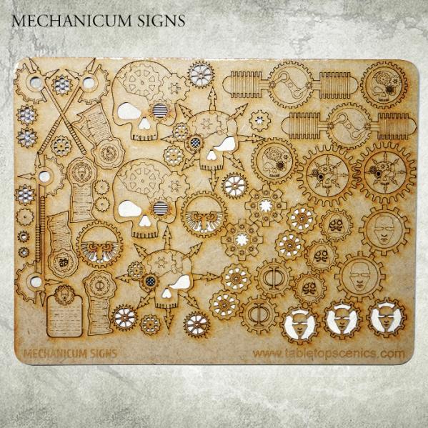 Kromlech Tabletop Scenics: Mechanicum Signs 