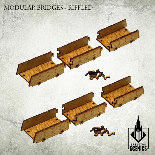 Kromlech Tabletop Scenics: Modular Bridges - Riffled 