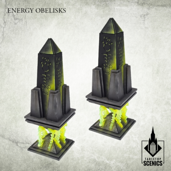 Kromlech Tabletop Scenics: Nekropolis Immortal City - Energy Obelisks 