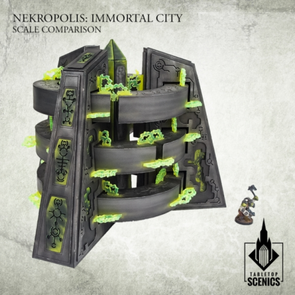 Kromlech Tabletop Scenics: Nekropolis Immortal City - Tesla Energy Core 