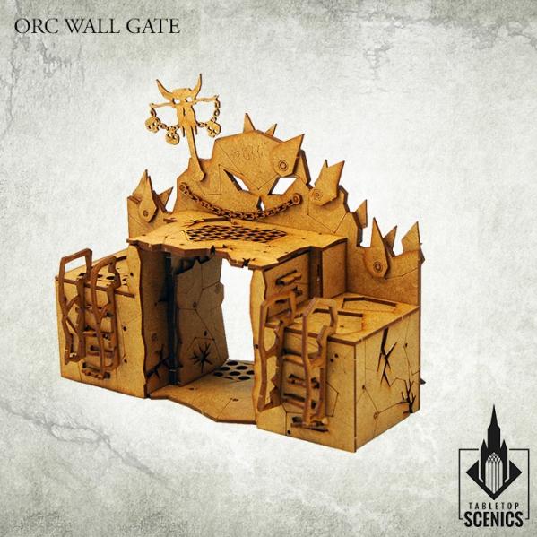Kromlech Tabletop Scenics: Orc Wall Gate 