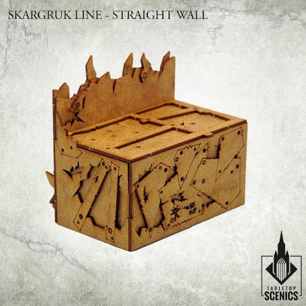 Kromlech Tabletop Scenics: Skargruk Line – Straight wall 