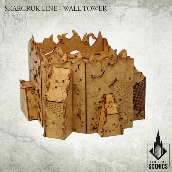 Kromlech Tabletop Scenics: Skargruk Line – Wall Tower 
