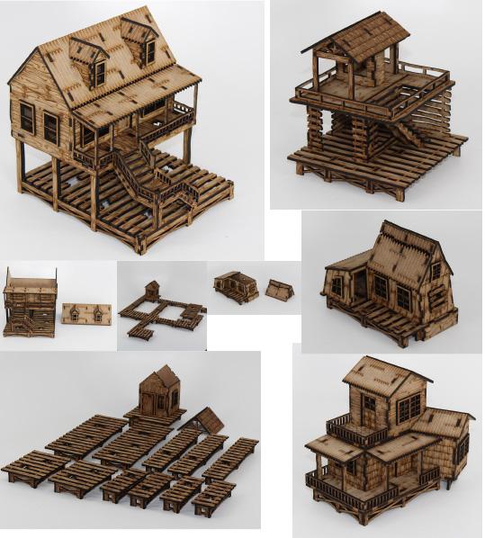 Laser Craft Workshop 28mm: Bachelors Bayou Set 