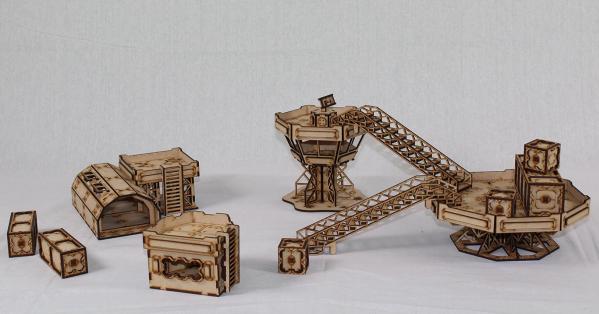 Laser Craft Workshop 28mm: Sector 38 Frontier Port Bundle 