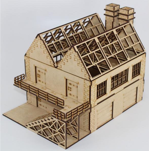 Laser Craft Workshop 28mm: Zinco Warehouse & Storage 