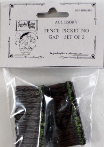 Legendary Realms Terrain: Fence, Picket No Gap (2) 