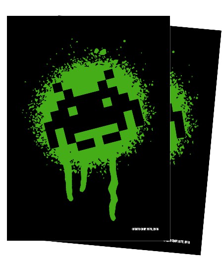 Turn One Gaming: Space Invaders Graffiti Glossy Sleeves 