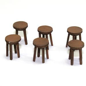4Ground Miniatures: 28mm Furniture: Light Wood Bar Stool
