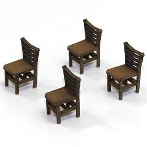 4Ground Miniatures: 28mm Furniture: Light Wood Ladder Back Chair (A)