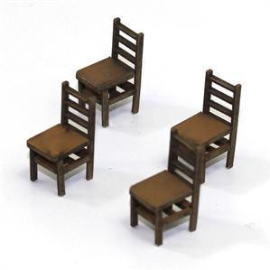 4Ground Miniatures: 28mm Furniture: Light Wood Ladder Back Chair (B)