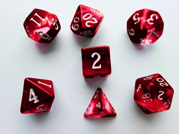 Little Dragon: Birthday Stone Dice: JANUARY GARNET 