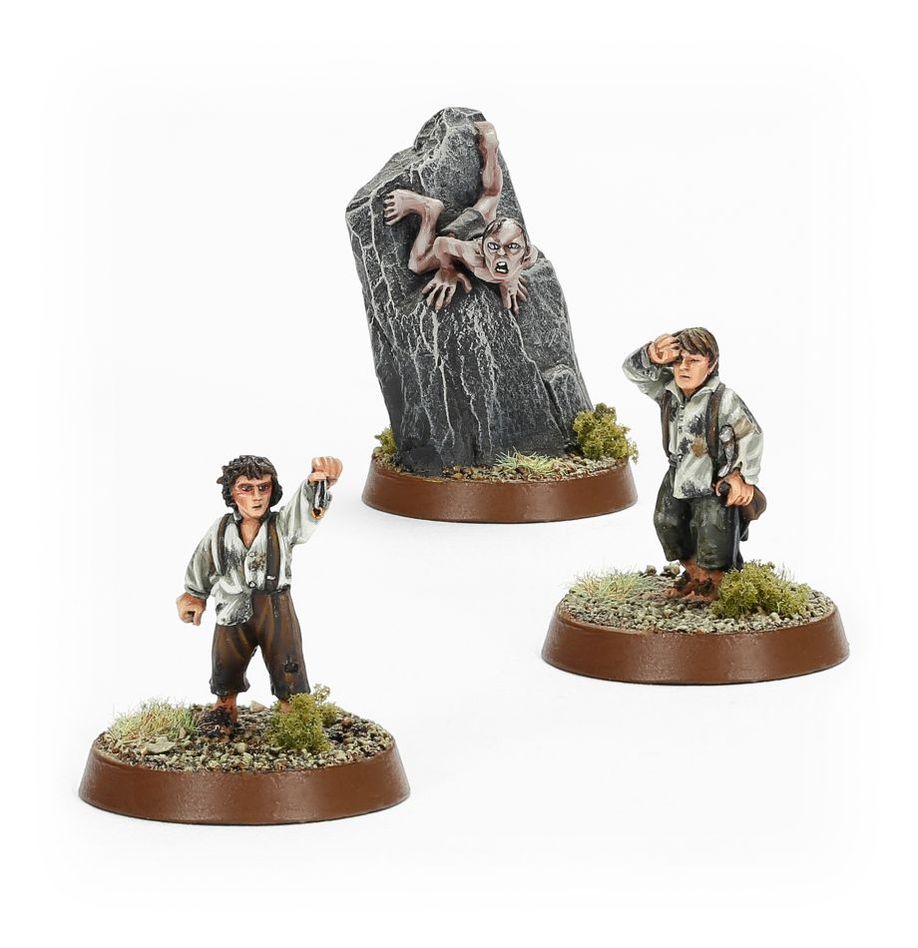 Lord Of The Rings: Frodo Baggins Samwise Gamgee & Gollum 