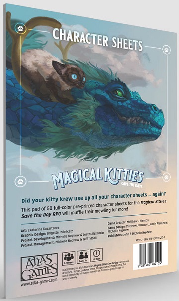 MAGICAL KITTIES SAVE THE DAY: CHARACTER SHEETS 
