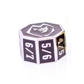 METAL MTG GOYF ROX COUNTER - SHINY SILVER W/ BLACK 