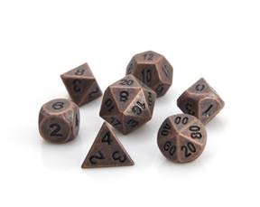 METAL RPG DICE SET - ANCIENT COPPER 